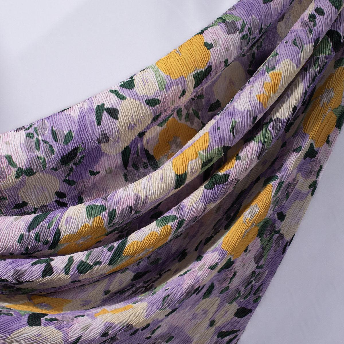 DRAPE ESTAMPADO LILA EASTER CON FLORES ABSTRACTAS