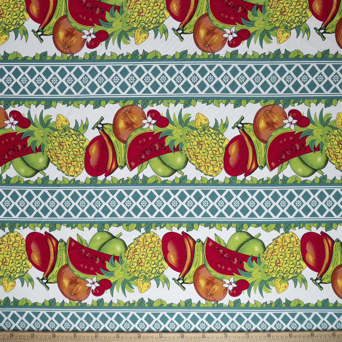 MANTELERIA ESTAMPADO VERDE CERAMICA FRUTAL