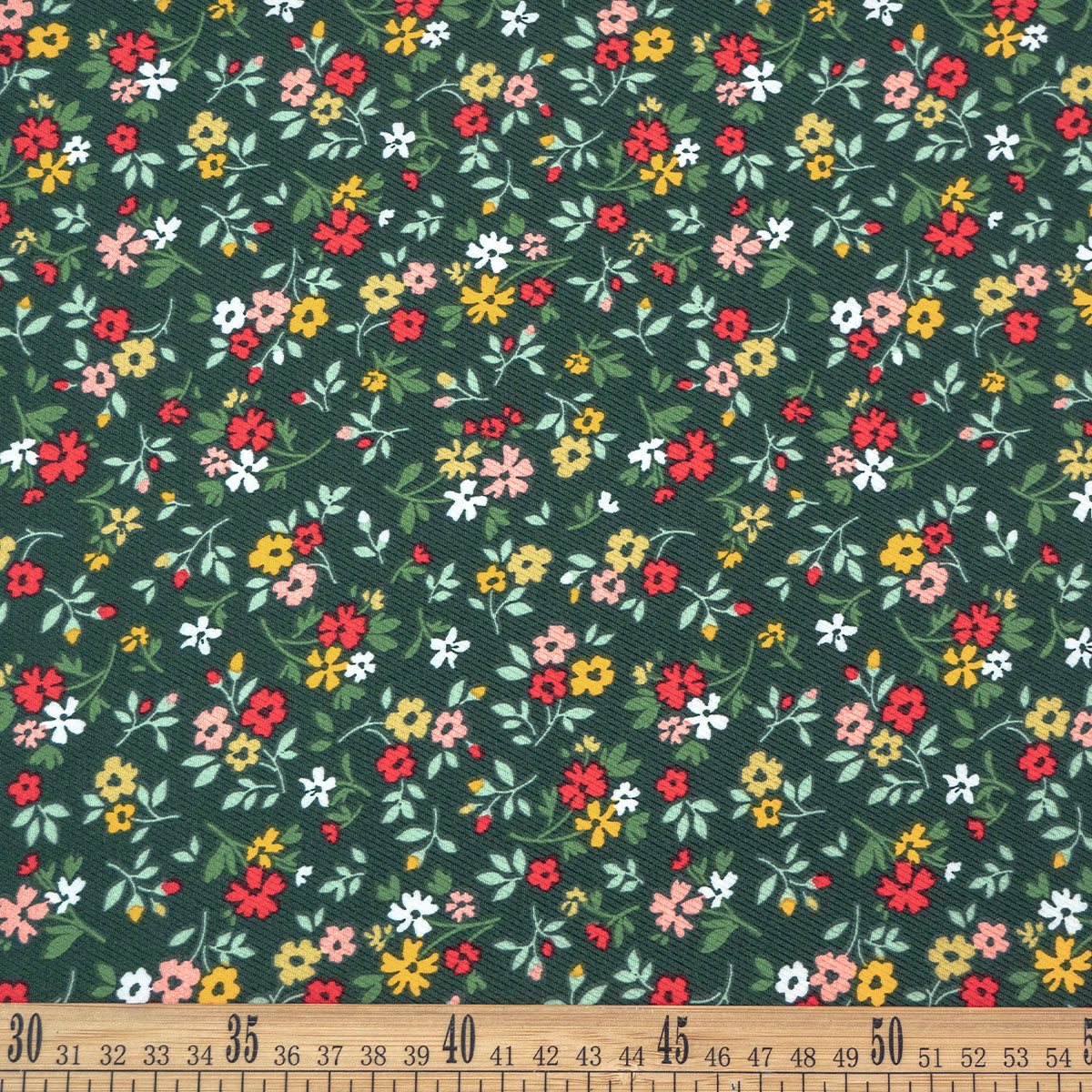 MICRO TWILL ESTAMPADO VERDE OSCURO