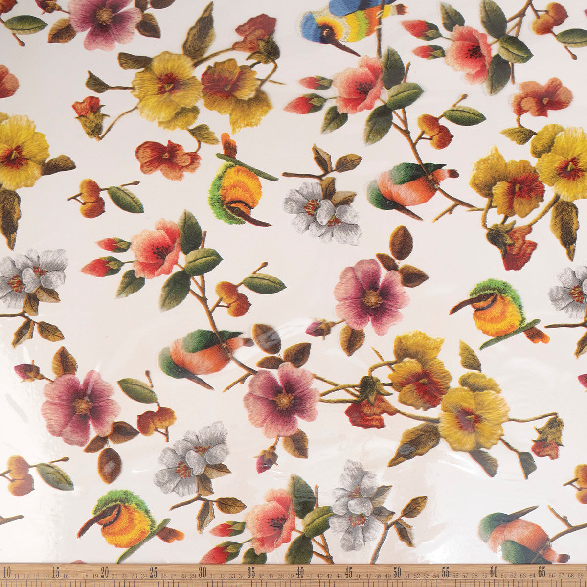 PVC ESTAMPADO LILA BORDEAUX FLOREADO