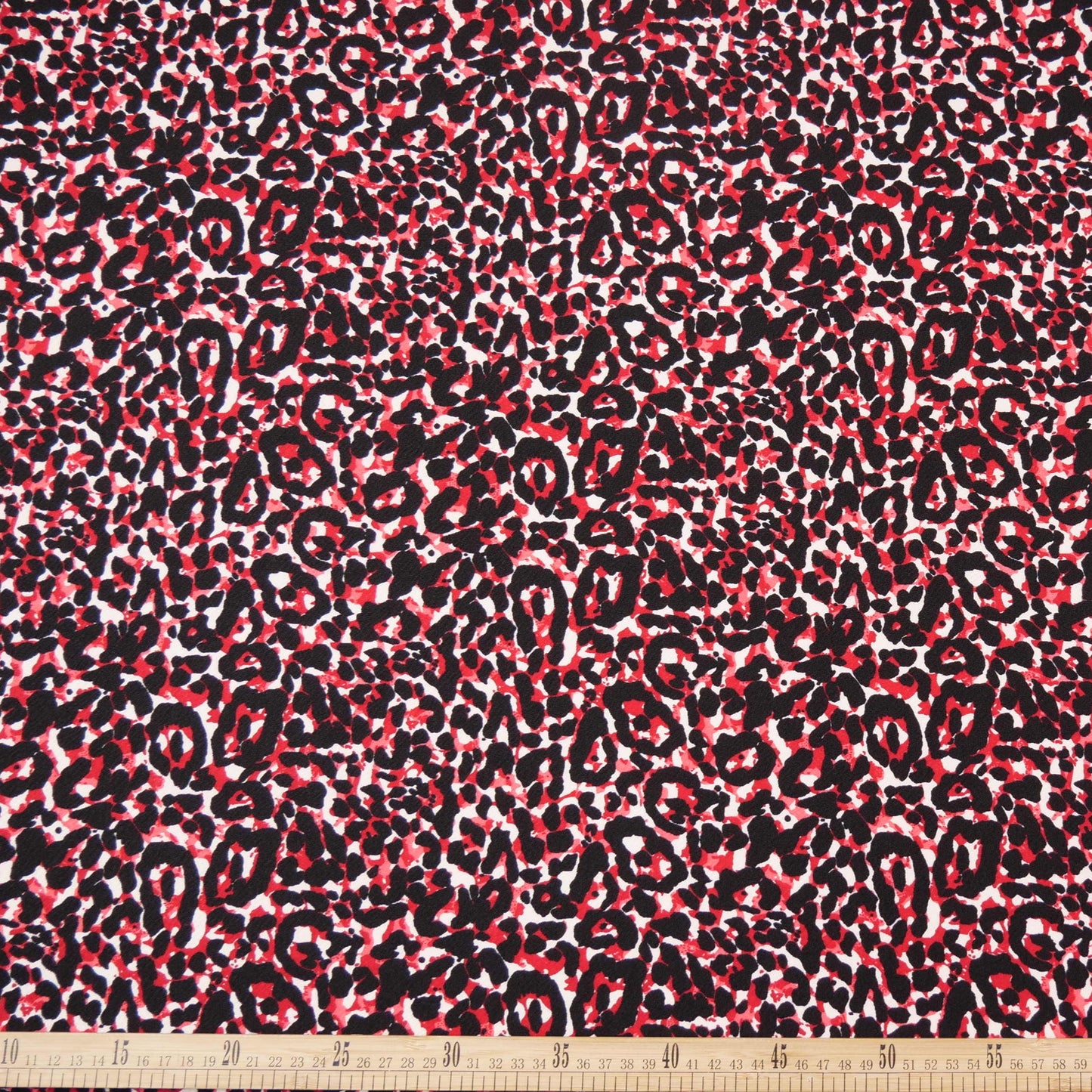 CREPE BOUCLE ESTAMPADO ROJO CABERNET