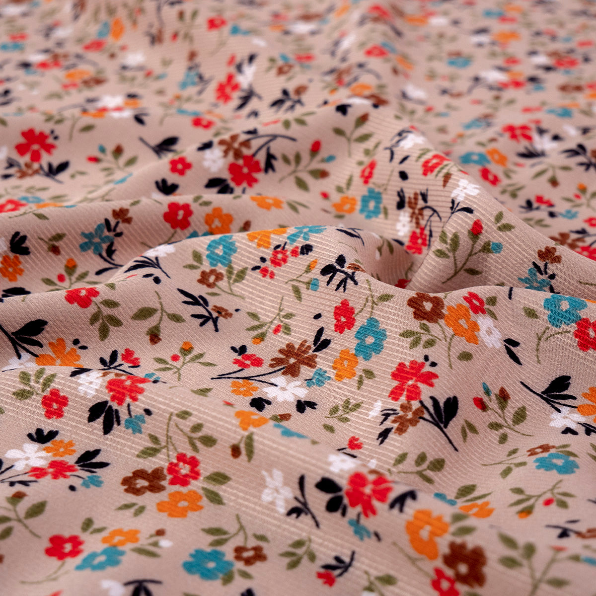 MICRO TWILL ESTAMPADO BEIGE LANA