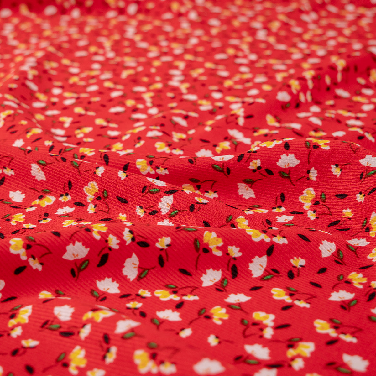 MICRO TWILL ESTAMPADO ROJO NARANJA