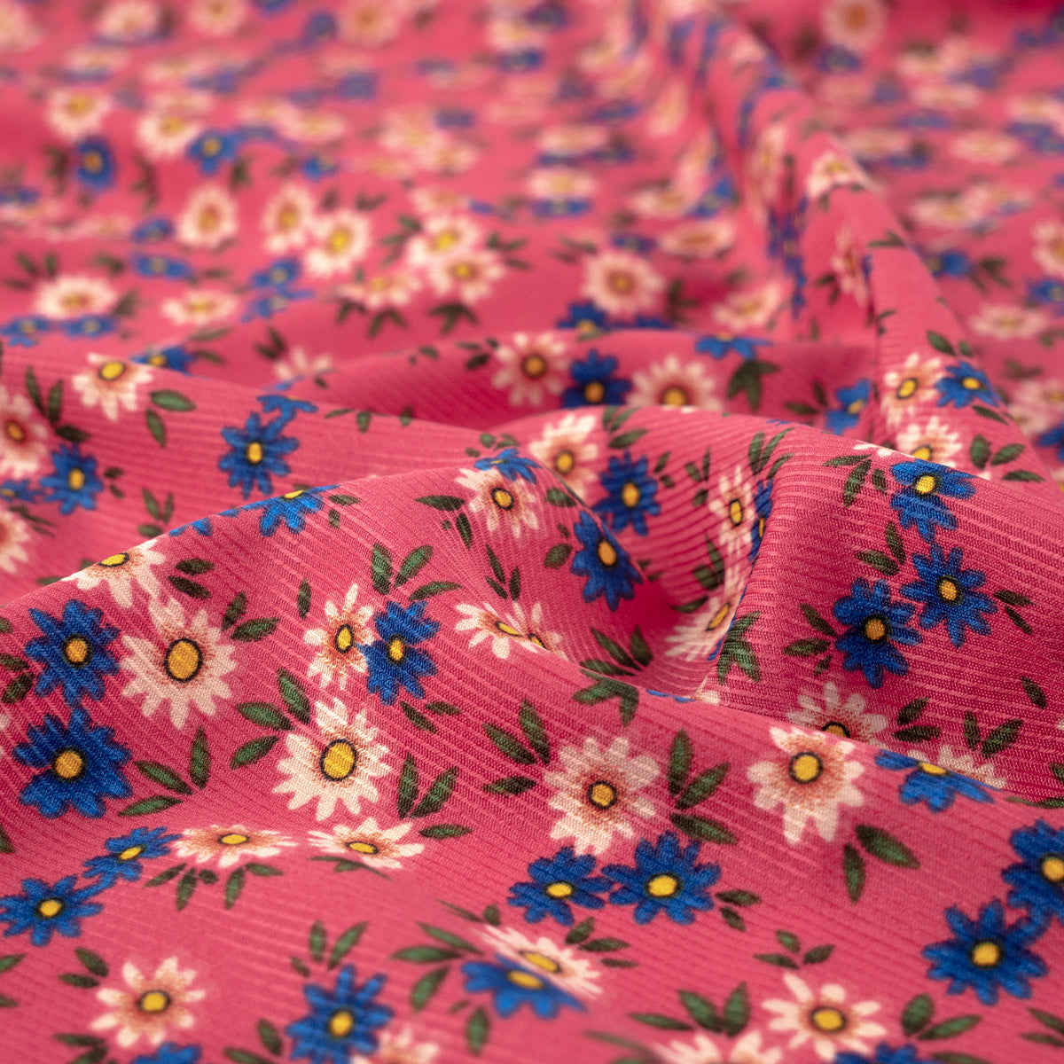 MICRO TWILL ESTAMPADO ROSA TE