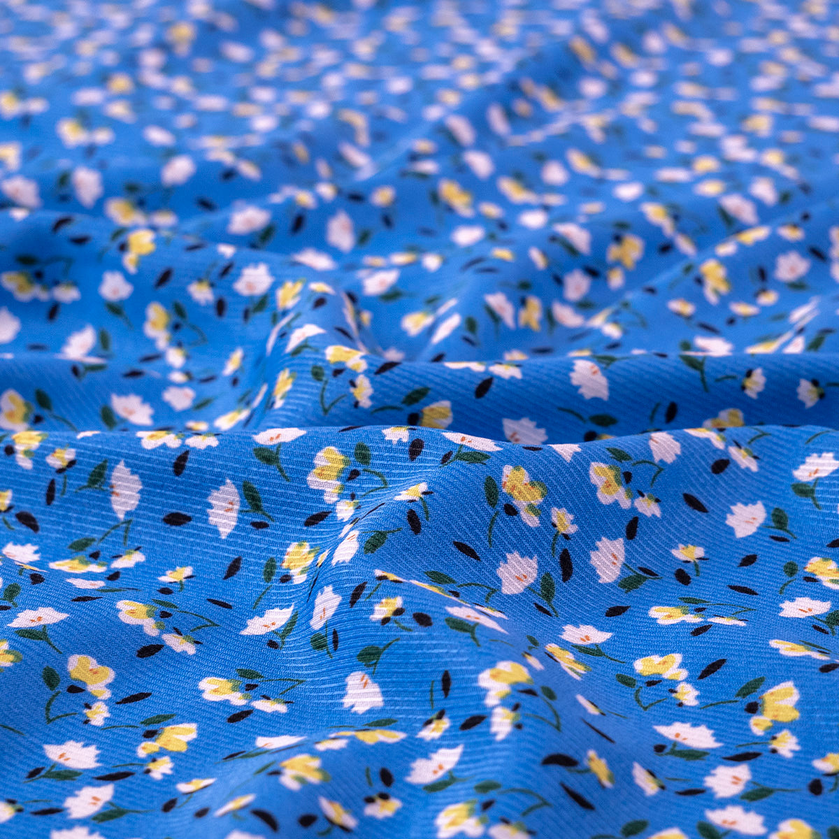 MICRO TWILL ESTAMPADO TURQUESA CYAN