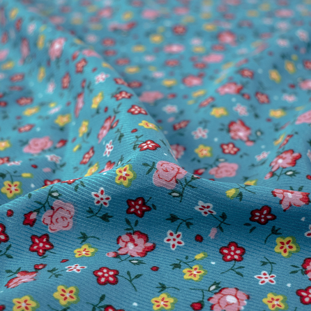 MICRO TWILL ESTAMPADO VERDE CERAMICA