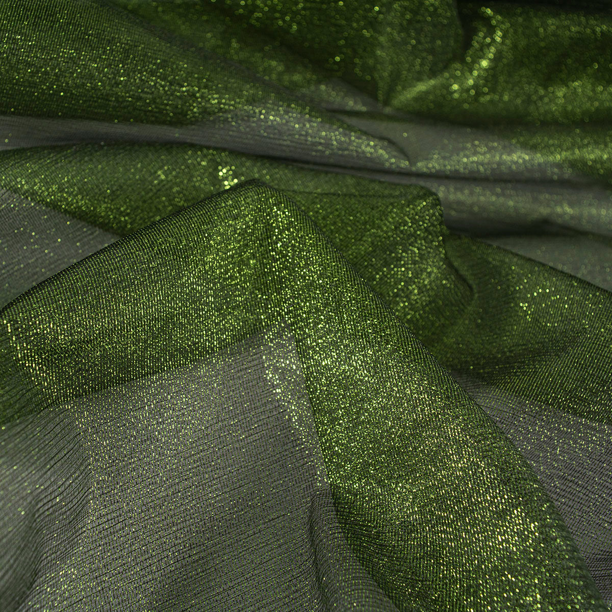 ORGANZA NAVIDAD VERDE FRIJOL