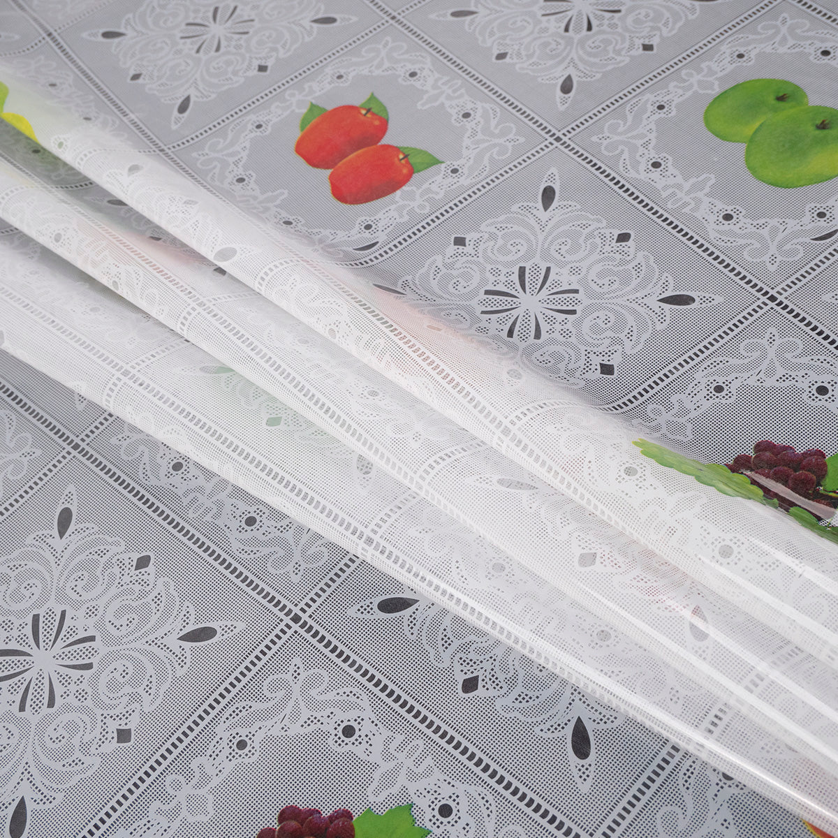 PVC ESTAMPADO BLANCO BRILLANTE FRUTAL