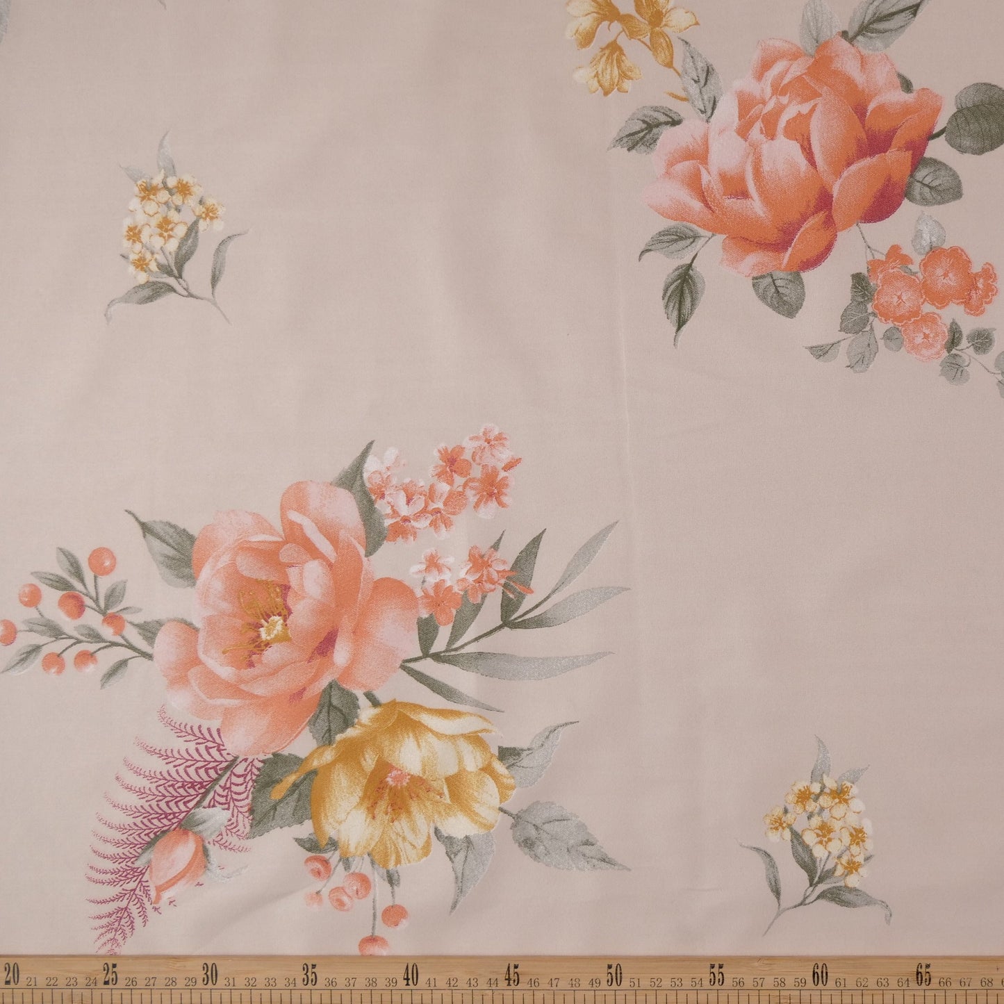 PERCAL ESTAMPADO ROSA NOVIA FLORES VARIAS