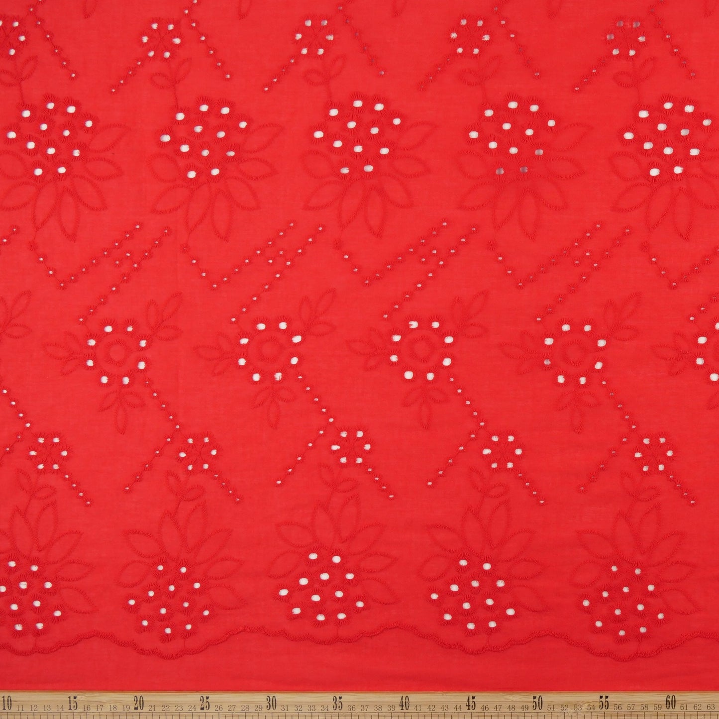 BRODERIE ESPANHOL ROJO CARMESI