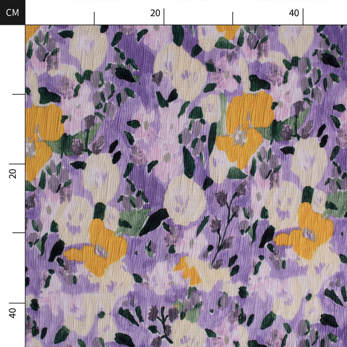 DRAPE ESTAMPADO LILA EASTER CON FLORES ABSTRACTAS