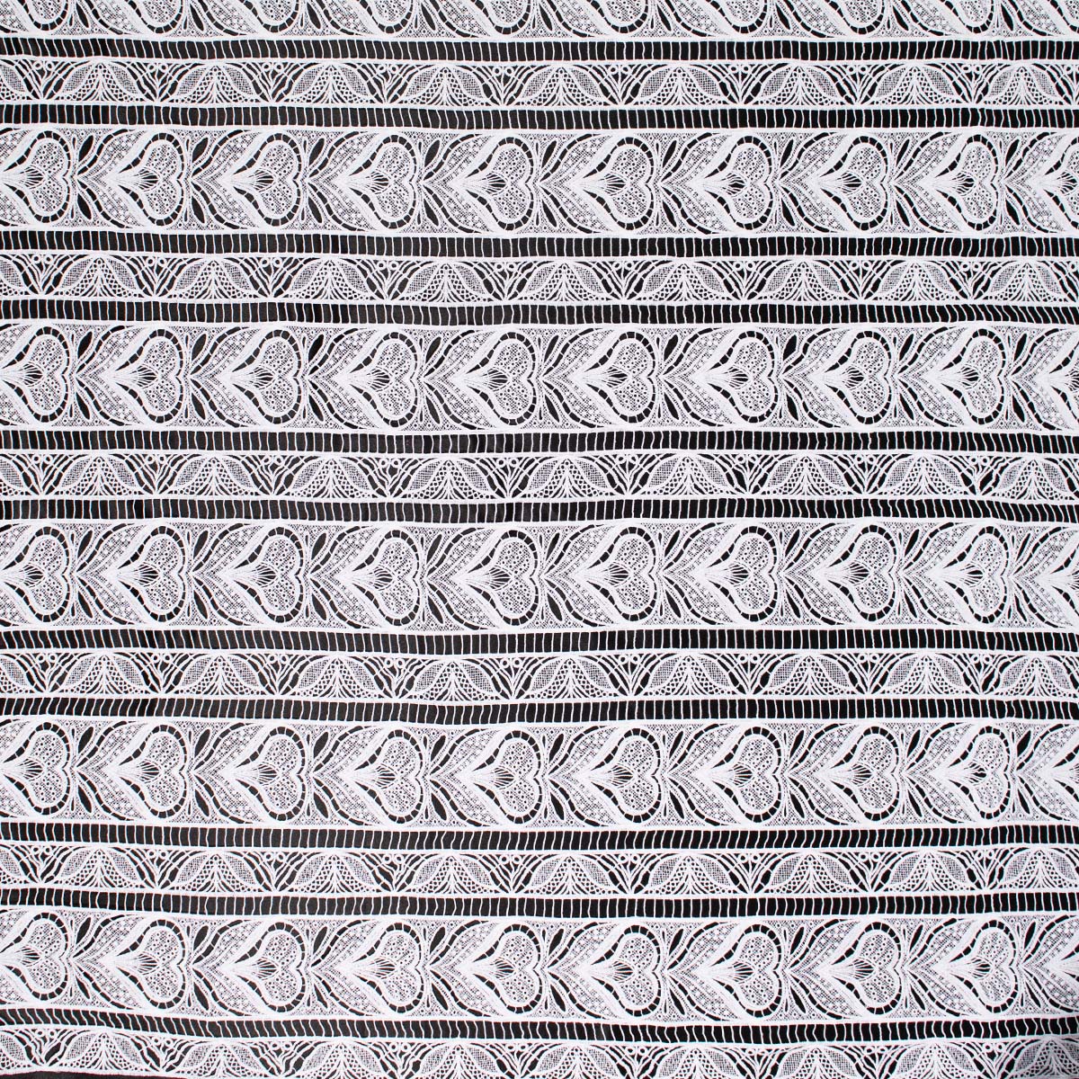 GUIPIURE MARNI BLANCO BRILLANTE CON CORAZONES
