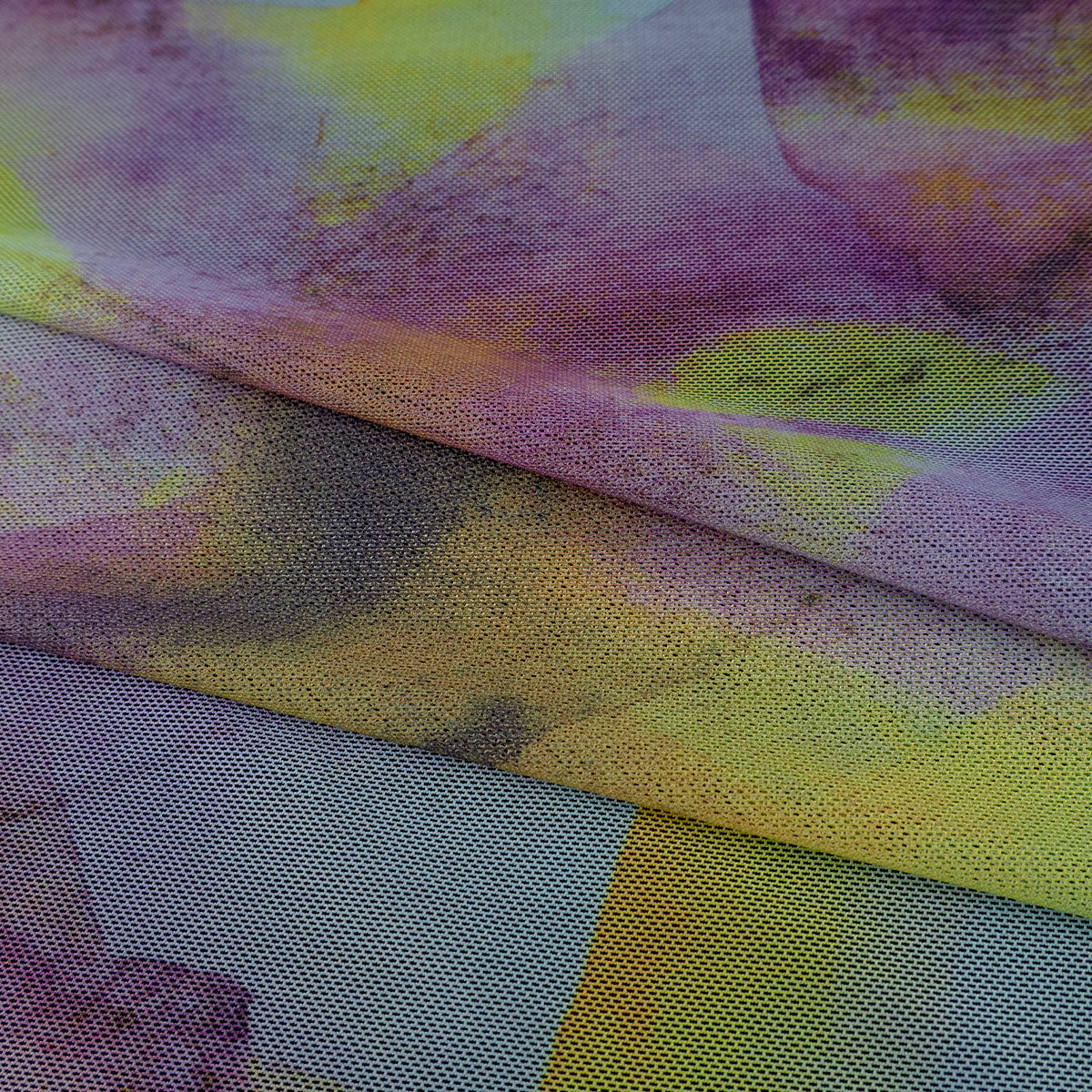 MALLA ESTAMPADA VERDE LIMA