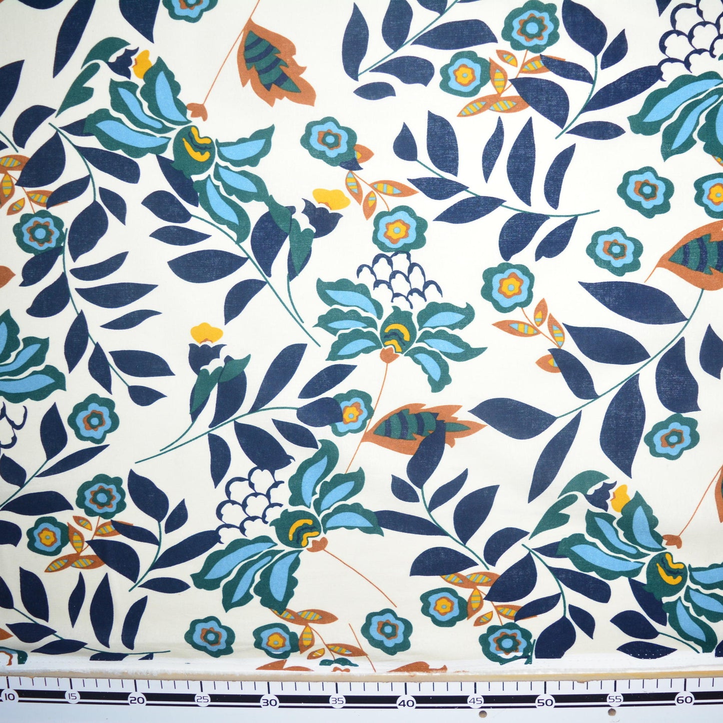 LINO ESTAMPADO BLANCO PAPIRO HOJAS