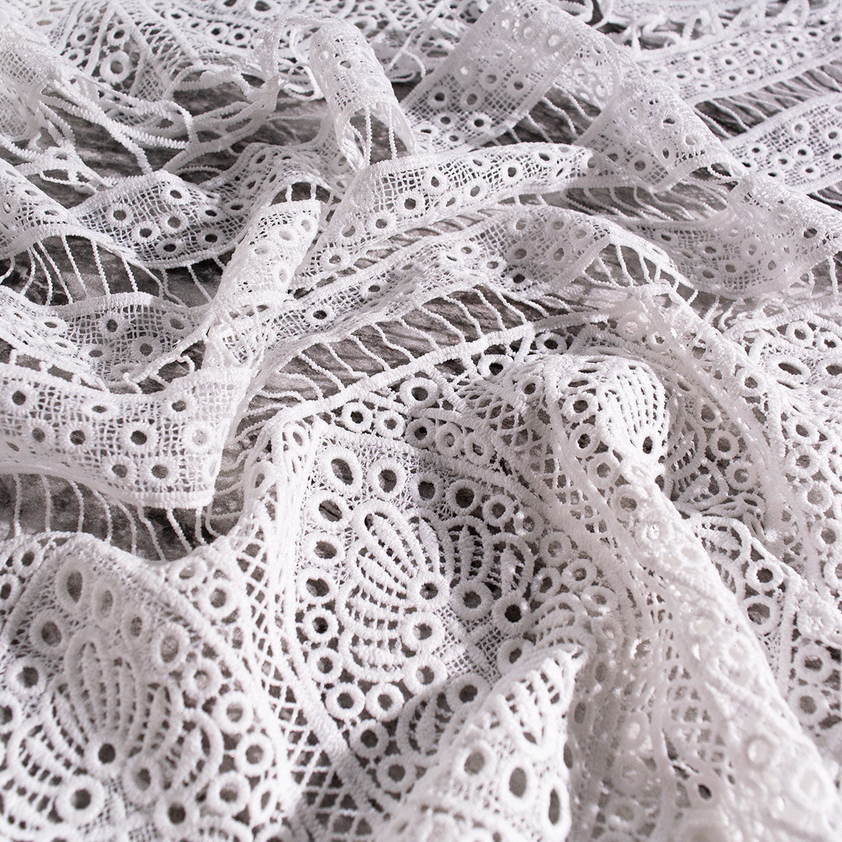 GUIPIURE MARNI BLANCO BRILLANTE GEOMETRICO