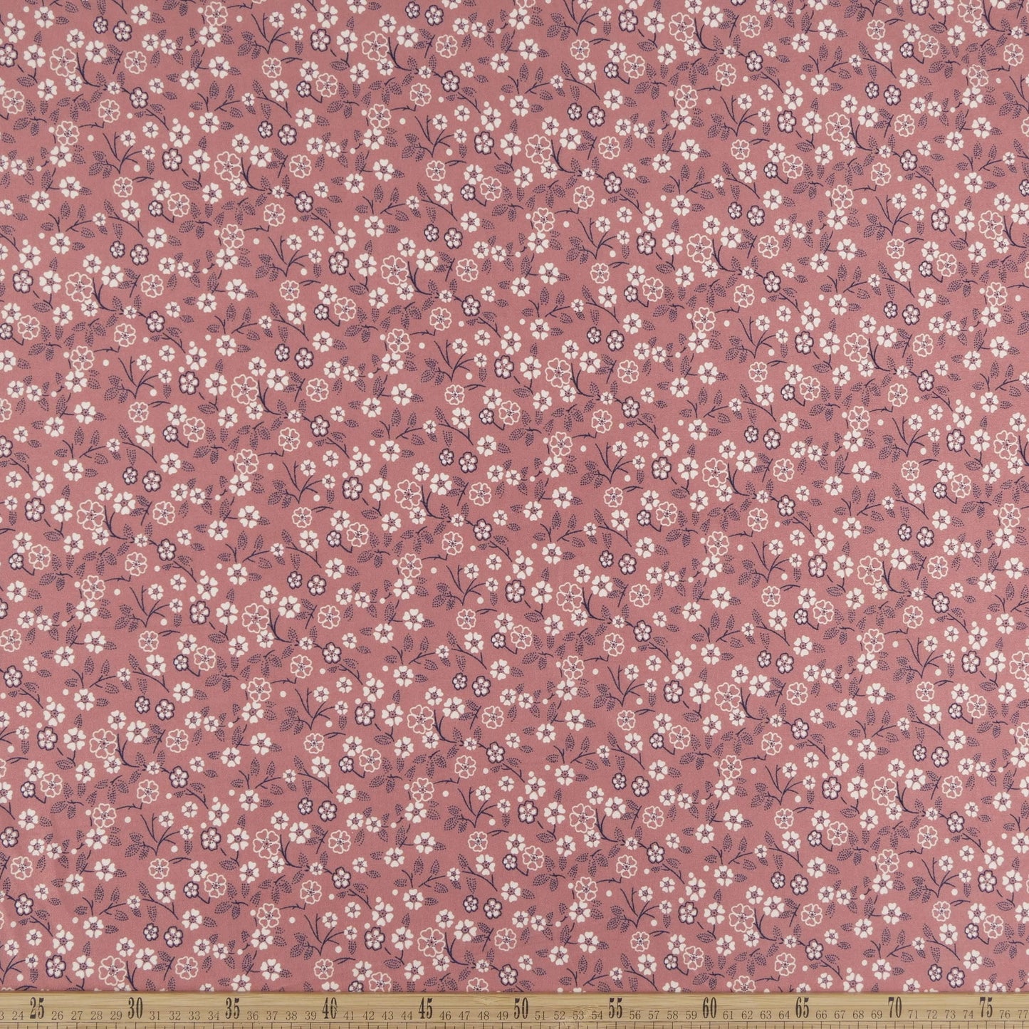 PIEL DE DURAZNO ESTAMPADO LILA ANTIGUO FLORAL