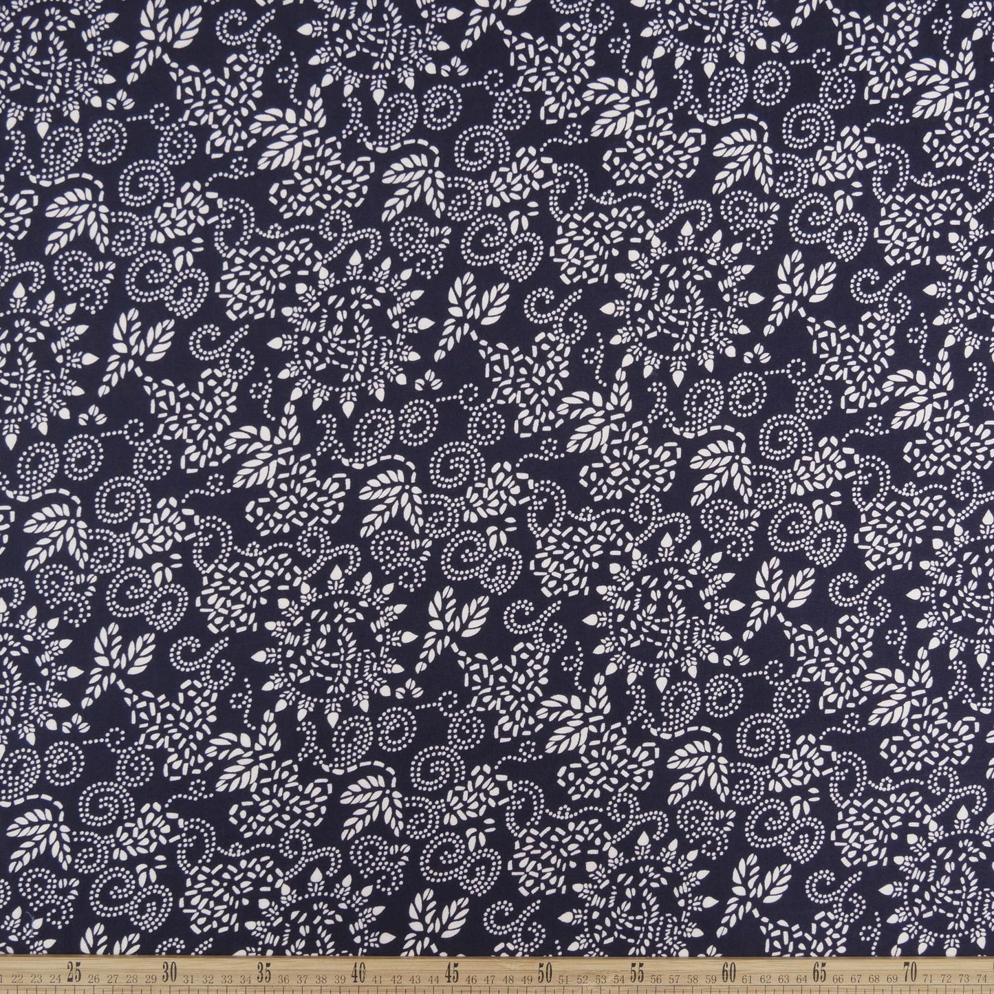 PIEL DE DURAZNO ESTAMPADO AZUL ECLIPSE TOTAL CON HOJAS