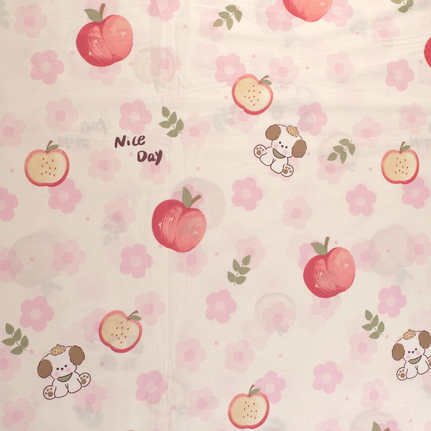 PERCAL 200 HILOS INFANTIL BLANCO BRILLANTE CON PERRITOS