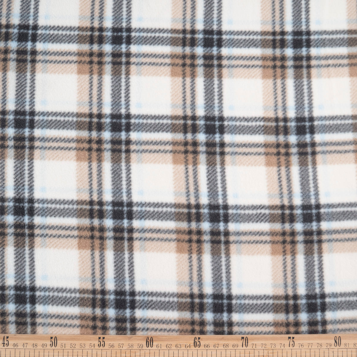 MOLETON FRISA ESTAMPADO BLANCO PAPIRO