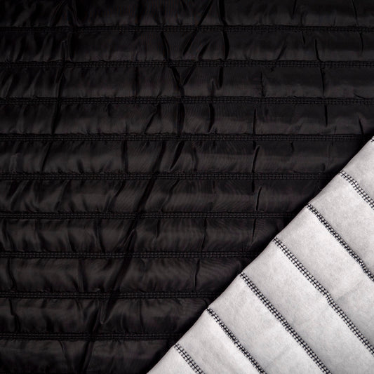 MATELASSE LISO NEGRO METEORITO RAYAS