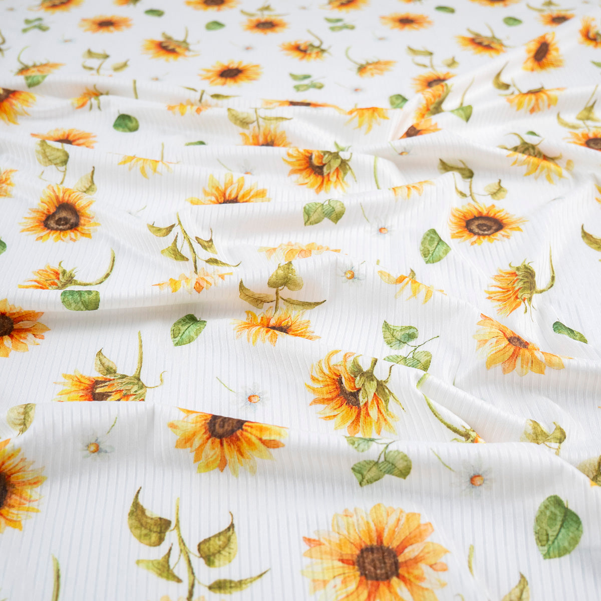 MORLEY ESTAMPADO BLANCO BRILLANTE GIRASOLES