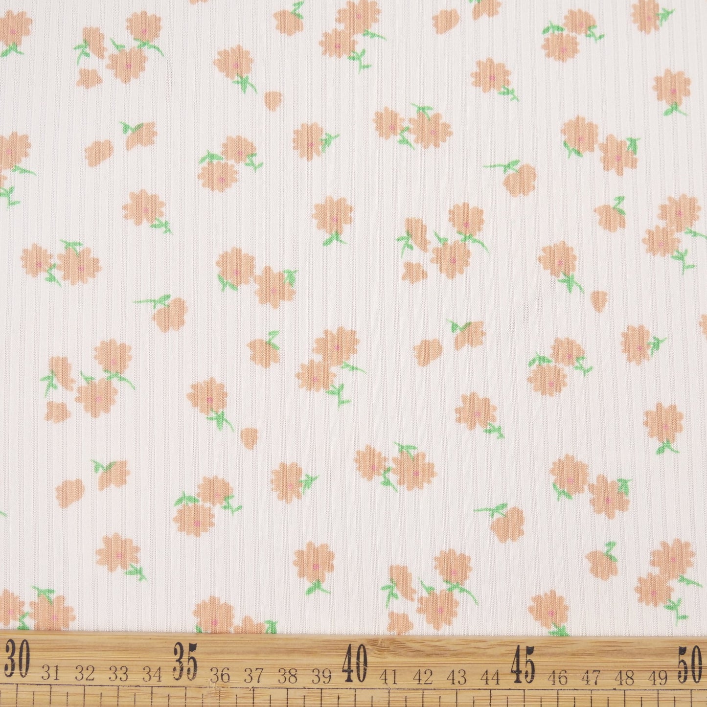MORLEY ESTAMPADO BLANCO BRILLANTE CON FLORES ROSA