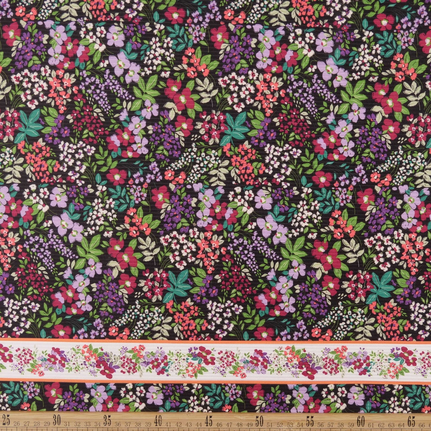 MORLEY ESTAMPADO NEGRO METEORITO FLORAL CON GUARDAS
