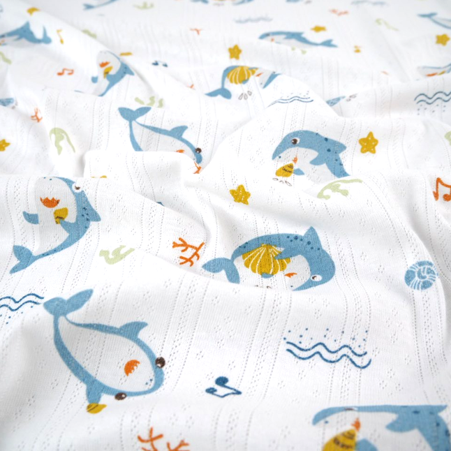 JACQUARD COTTON ESTAMPADO BLANCO BRILLANTE