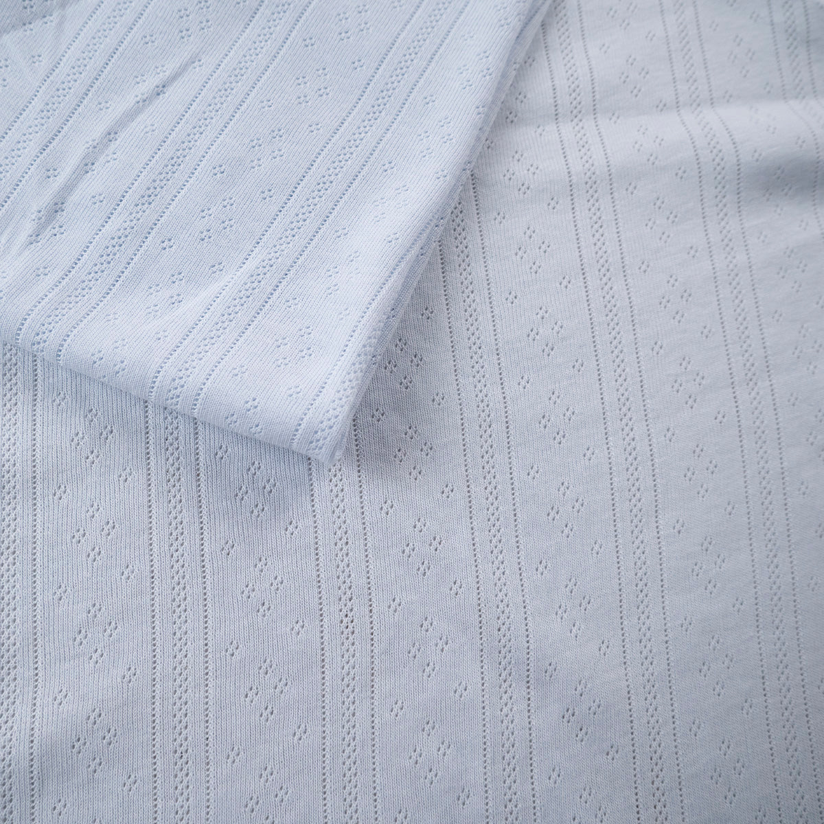 JACQUARD COTTON LISO CELESTE ILUSION