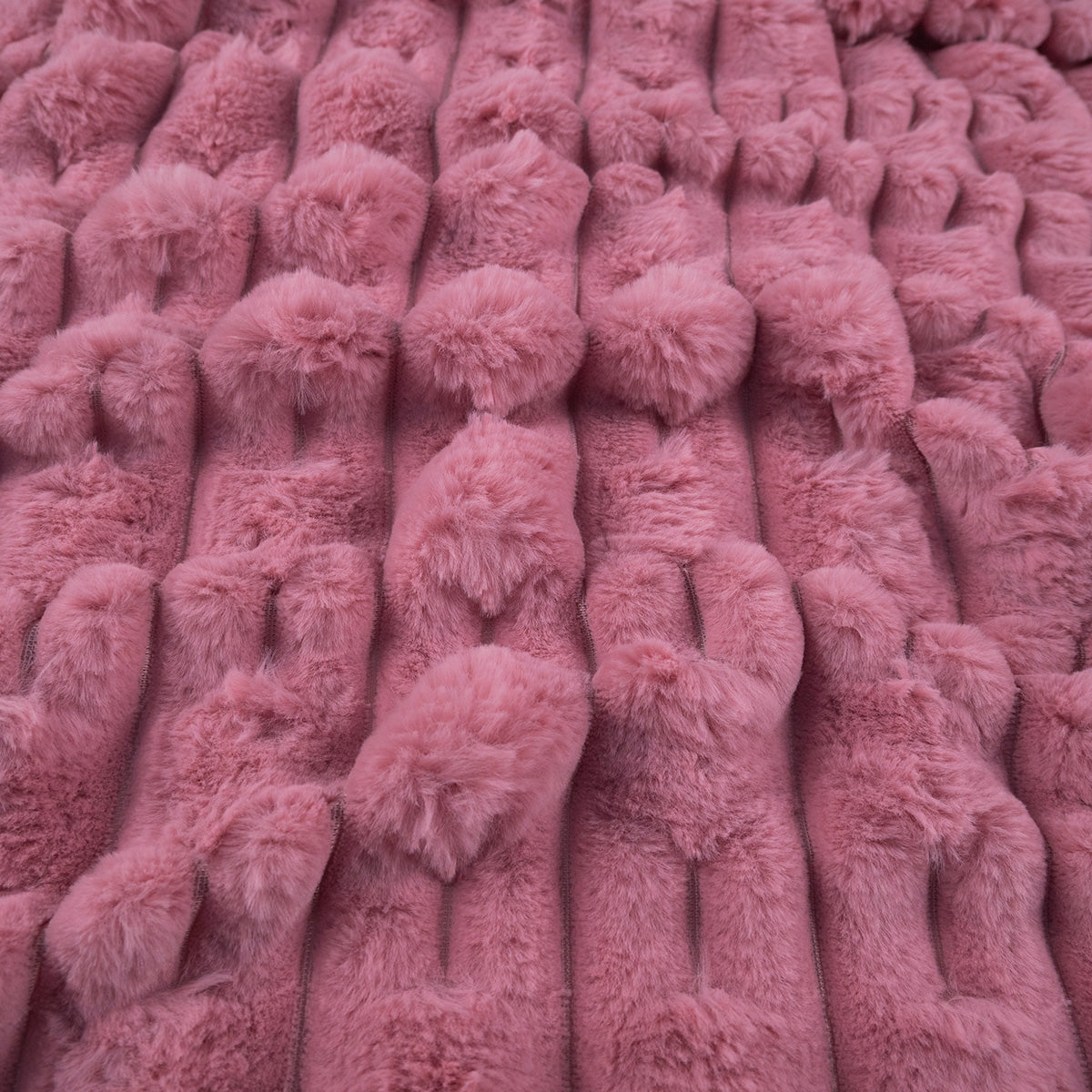 VELBOA JACQUARD XL ROSA APRICOT TEXTURA ACANALADA
