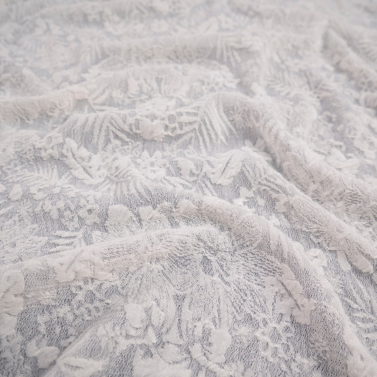TRICOT JACQUARD BLANCO MALVAVISCO FLORAL