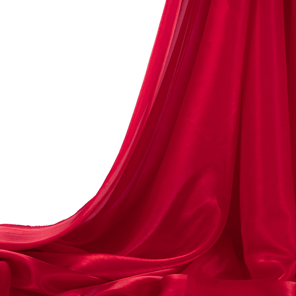 ORGANZA SEDA ROJO RIO