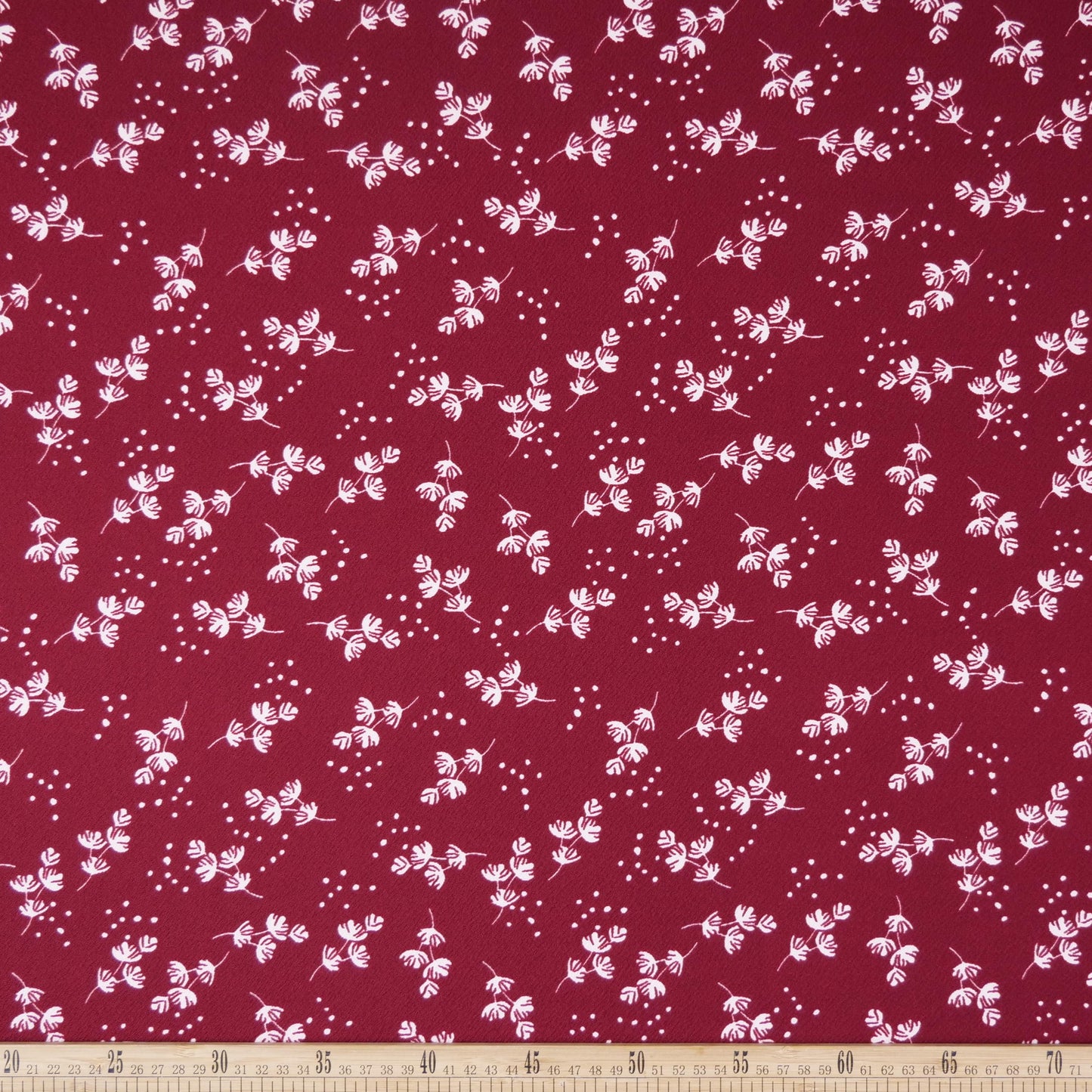 CREPE BOUCLE ESTAMPADO BORDO RODODENDRO