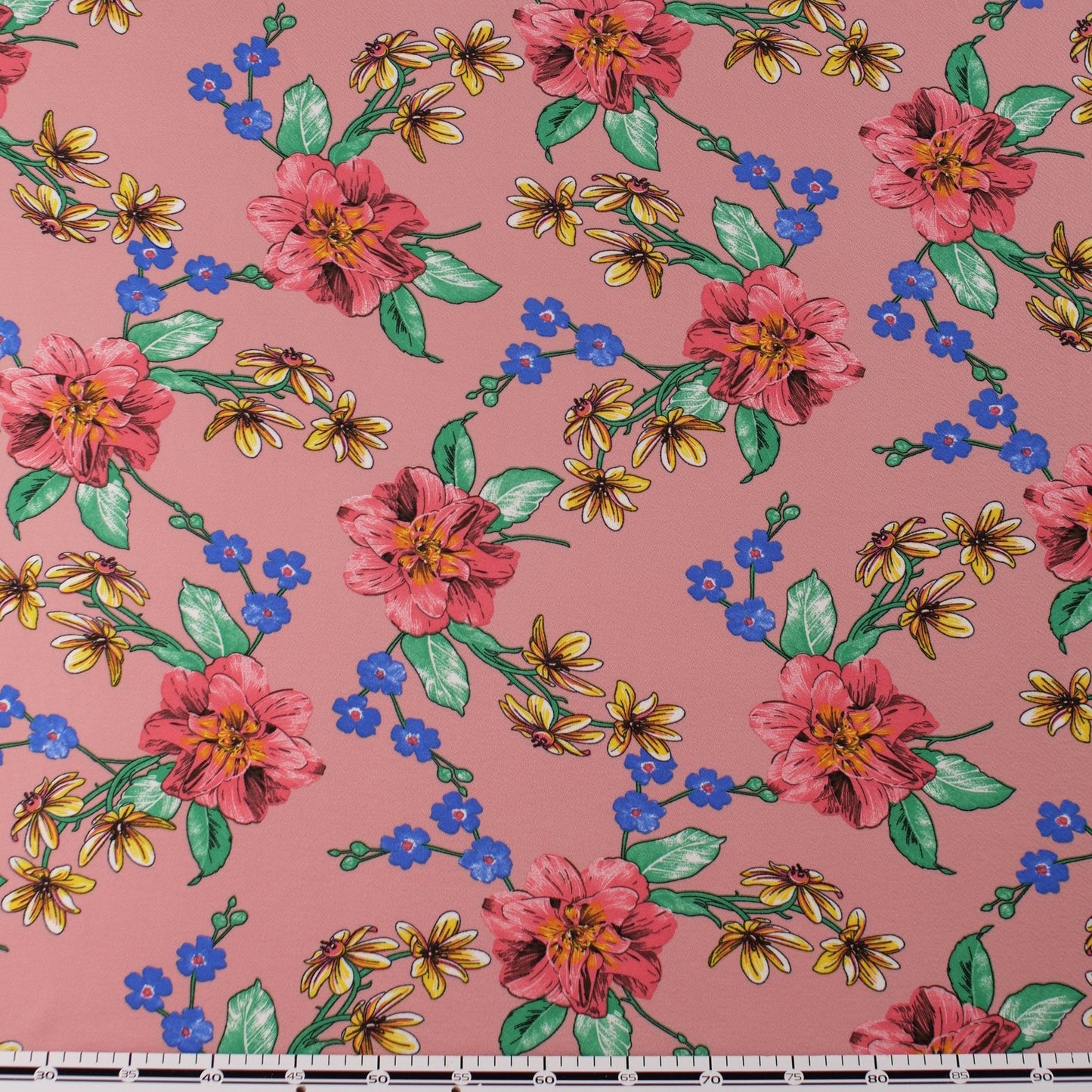 CREPE BOUCLE ESTAMPADO ROSA MISTY FLORAL