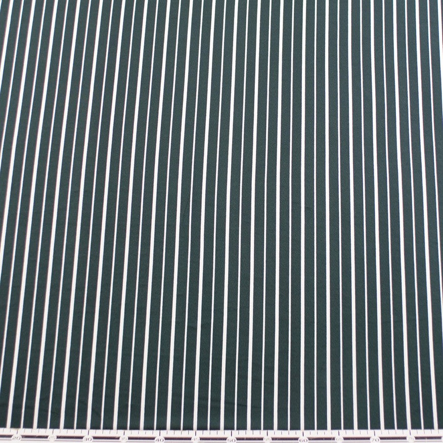 CREPE BOUCLE ESTAMPADO VERDE JUNE BUG RAYAS