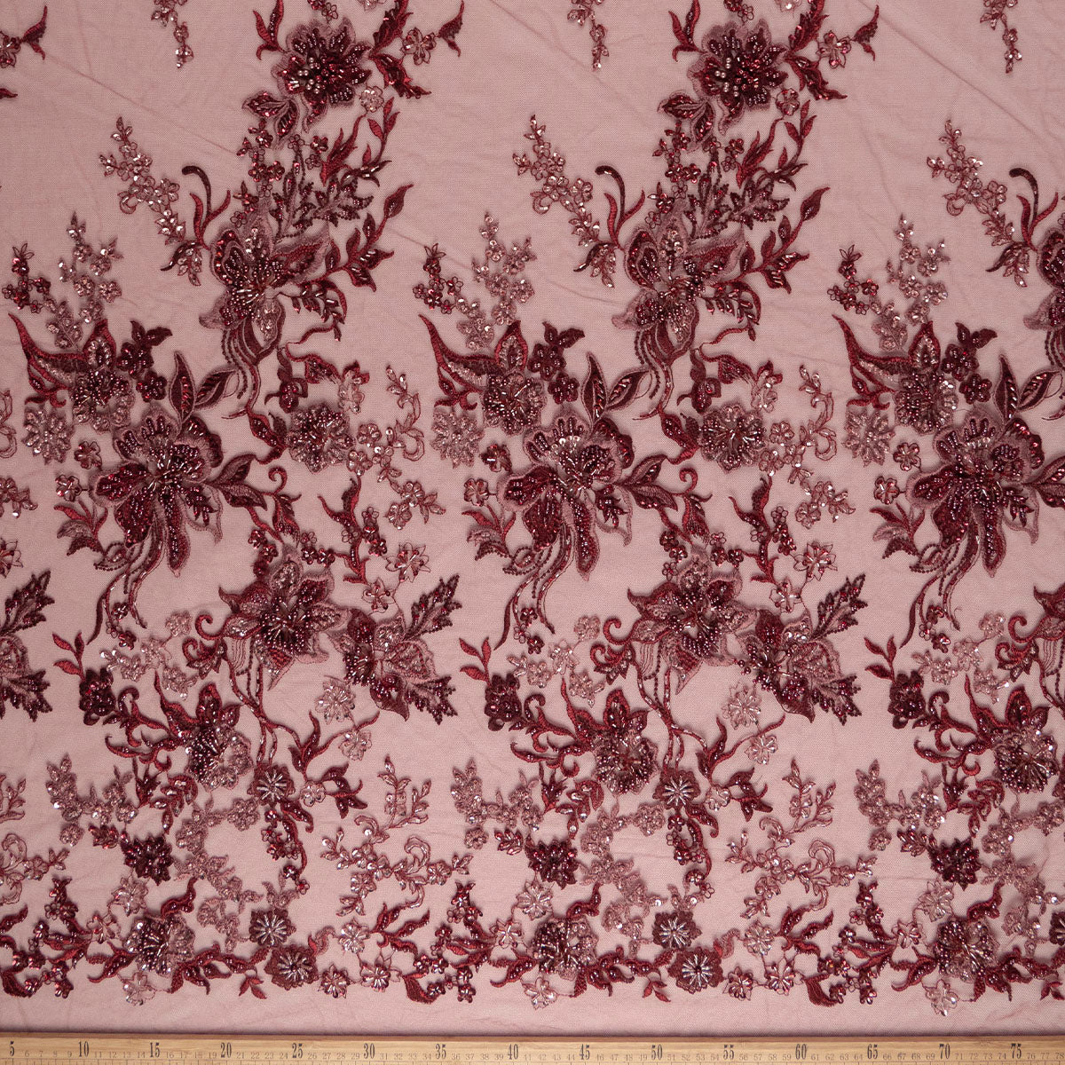 TUL FENDI MARRON BOSSA NOVA CON FLORES