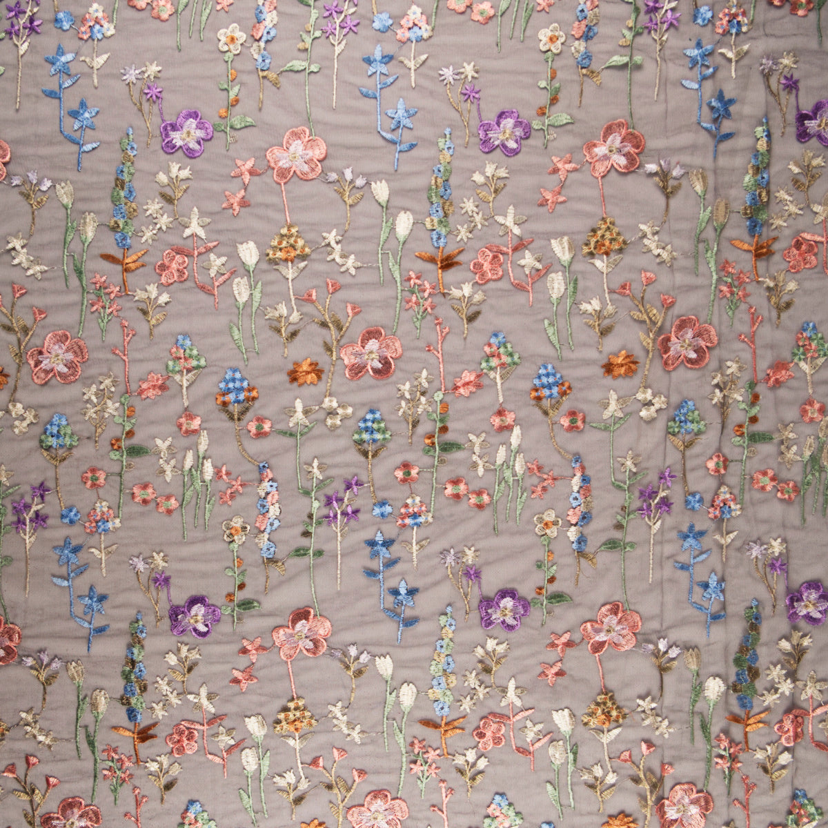 TUL LOLA NEGRO METEORITO FLORES DE COLORES