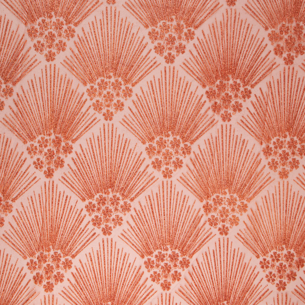 TUL LOLA SALMON GLITTER GEOMETRICO