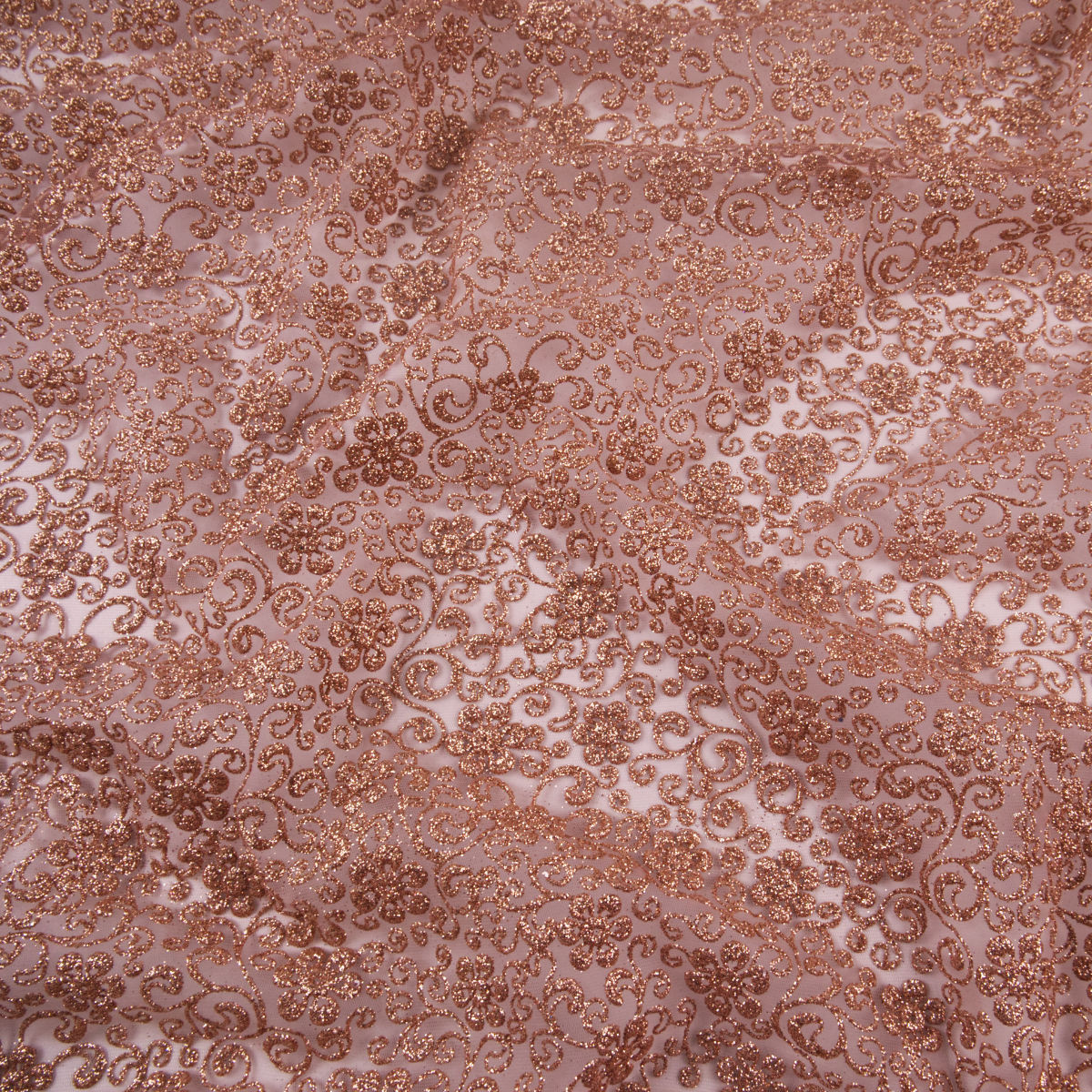 TUL LOLA CAMEL PRALINE GLITTER FLORES