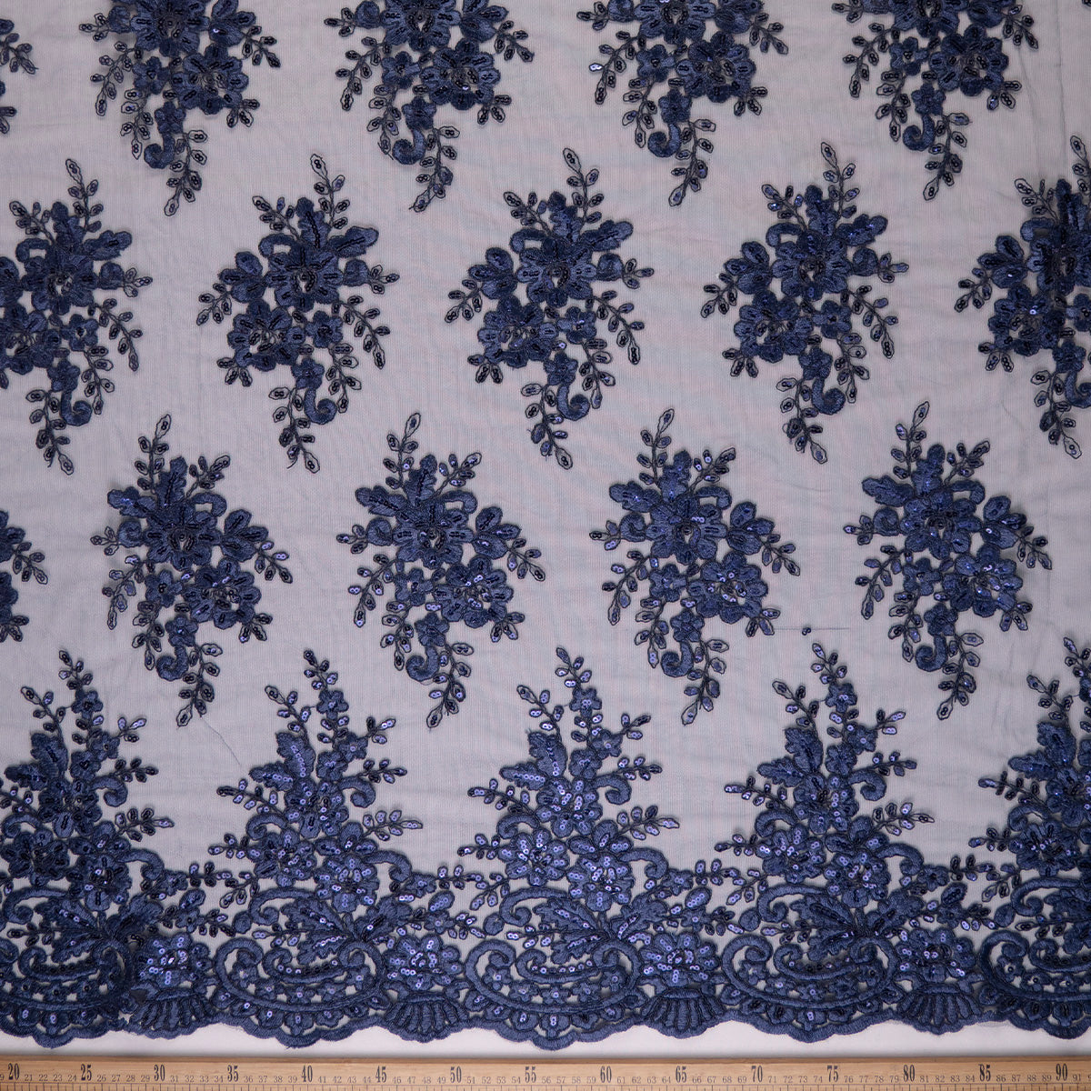 TUL ISABELLA AZUL ECLIPSECON CON FLORES