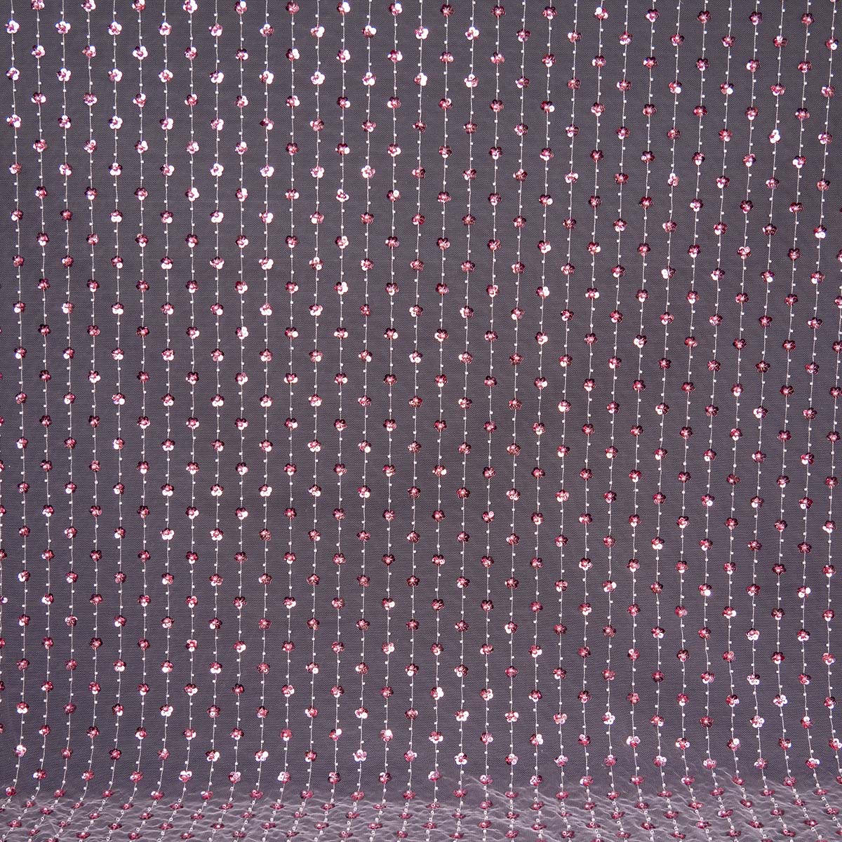 TUL ISABELLA LILA BORDEAUX FLORES