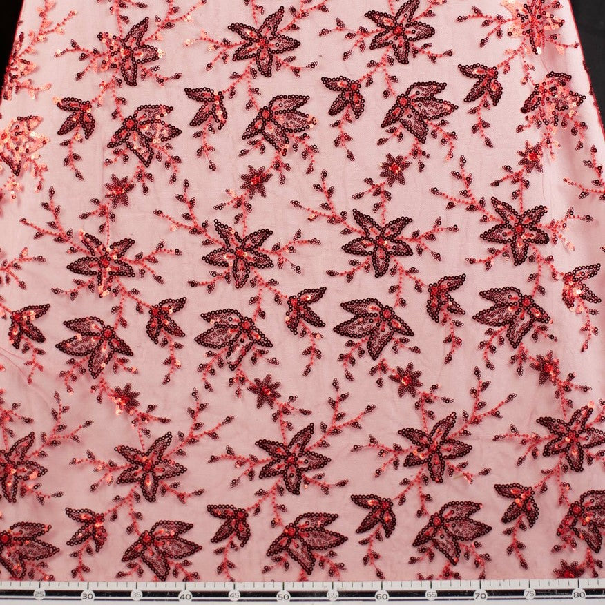 TUL ISABELLA ROJO RIO FLORAL