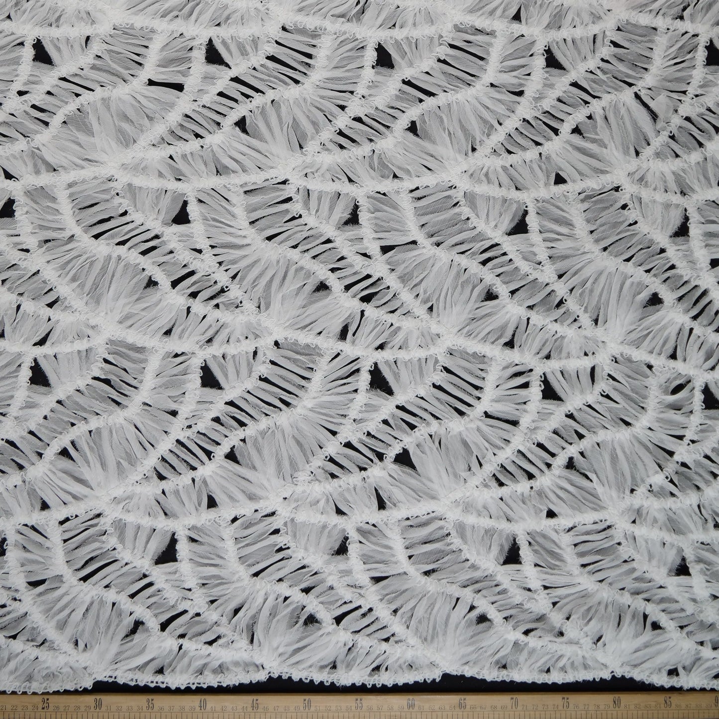 TUL GABBANA BLANCO BRILLANTE CON BORDADO 3D
