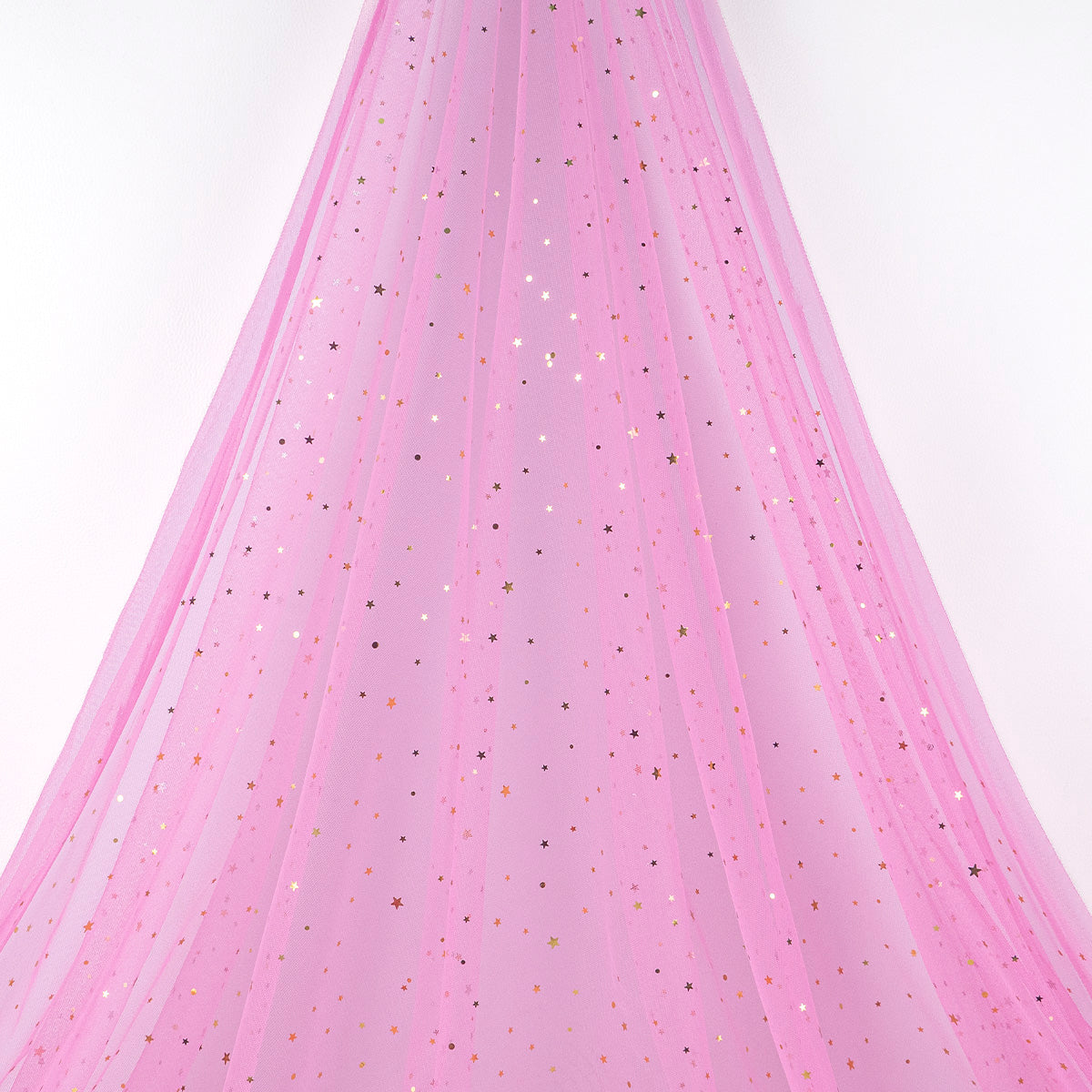 TUL ESTRELLITAS FUCSIA CHIFFON