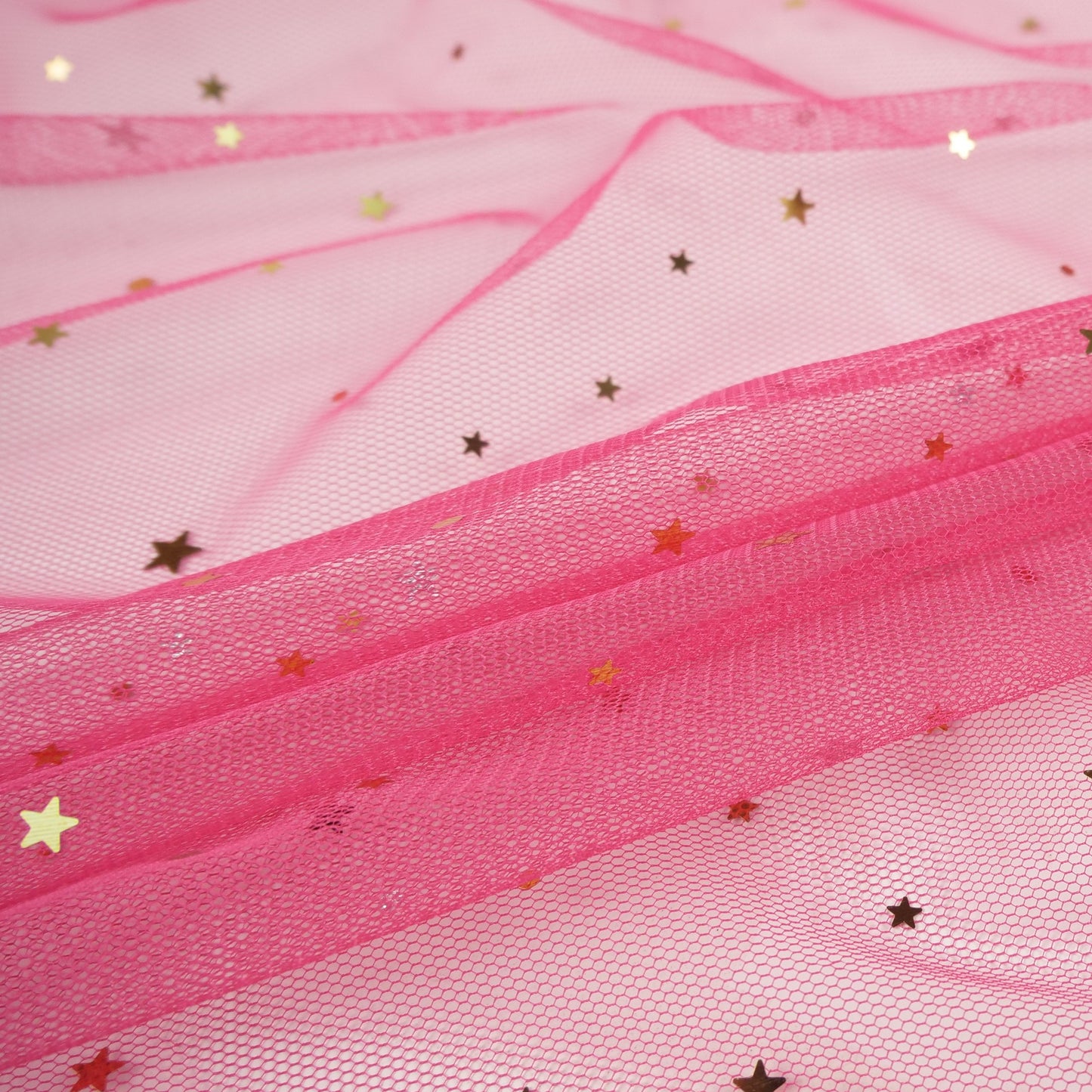 TUL ESTRELLITAS FUCSIA SUPER