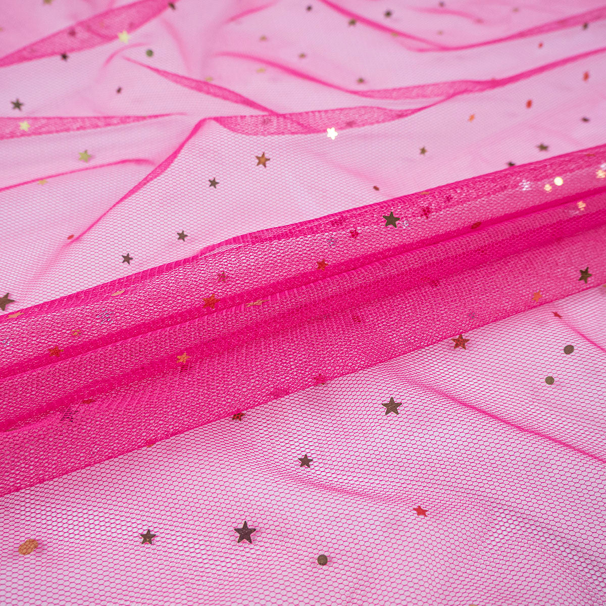 TUL ESTRELLITAS MAGENTA FLOR CACTUS