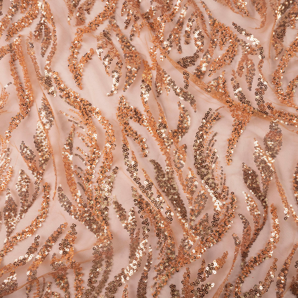 TUL GALLIANO BEIGE SPONGE HOJAS