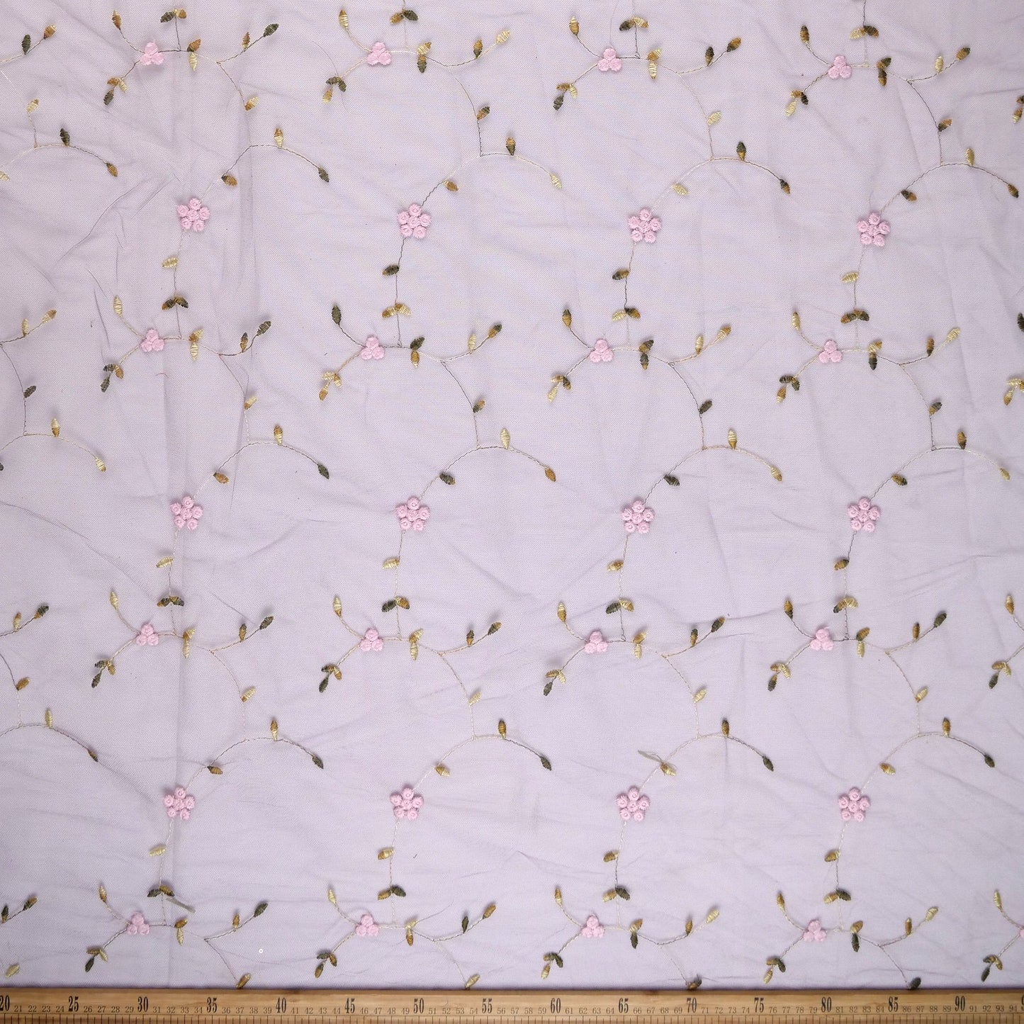 TUL SOPHIA PURPURA ARGYLE CON FLORES PEQUEÑAS