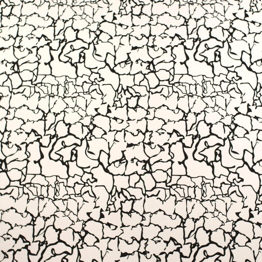 MICRO FOURWAY ESTAMPADO BLANCO BRILLANTE ABSTRACTO