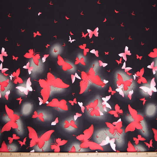MICRO FOURWAY ESTAMPADO NEGRO METEORITO CON MARIPOSAS